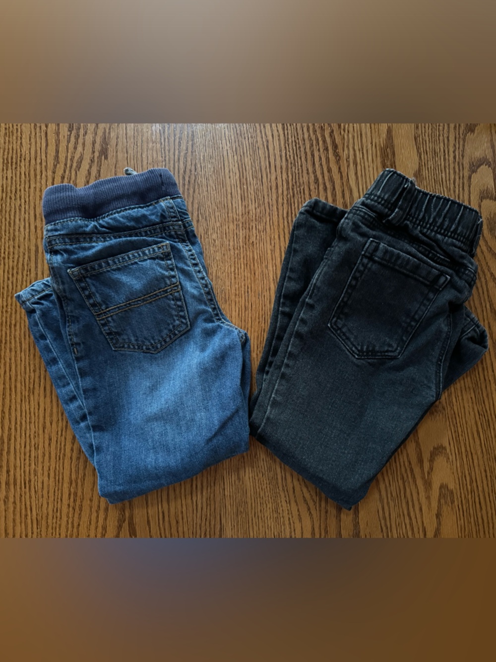Set of 2 - Boys 4t Kids Cotton Jeans in Blue and Black
